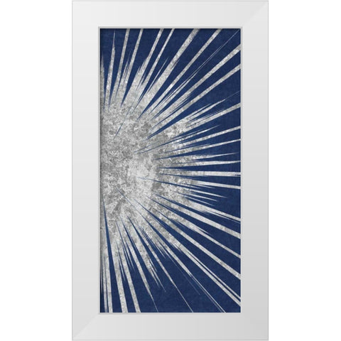 Sunburst III White Modern Wood Framed Art Print by Wild Apple Portfolio