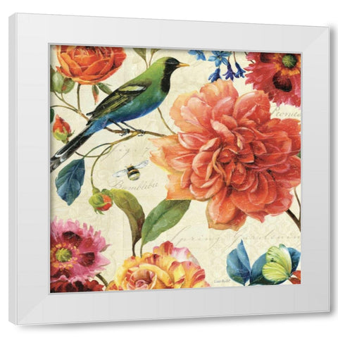 Rainbow Garden II - Cream White Modern Wood Framed Art Print by Audit, Lisa