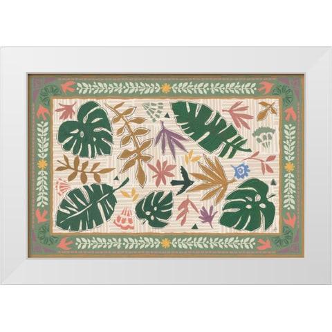 Desert Flair I Color White Modern Wood Framed Art Print by Brissonnet, Daphne