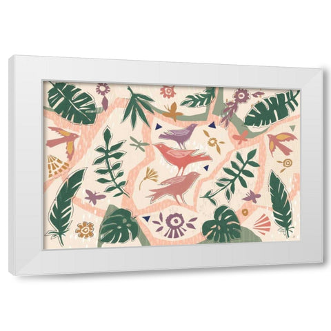 Desert Flair V Color White Modern Wood Framed Art Print by Brissonnet, Daphne