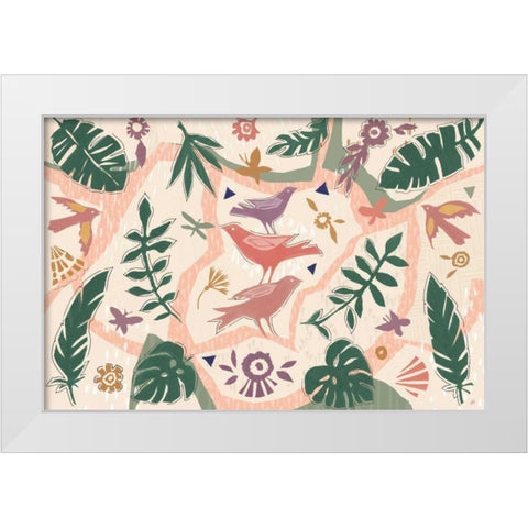 Desert Flair V Color White Modern Wood Framed Art Print by Brissonnet, Daphne