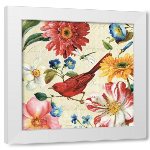 Rainbow Garden III - Cream White Modern Wood Framed Art Print by Audit, Lisa
