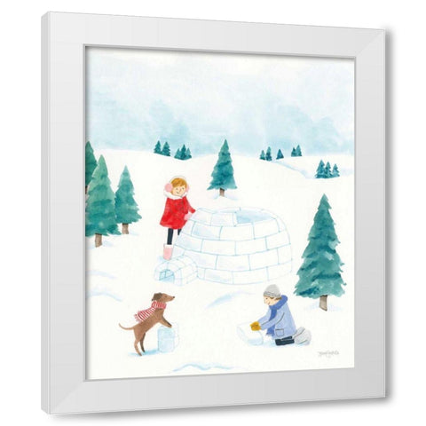 Winter Scene I White Modern Wood Framed Art Print by Jackson, Jenaya