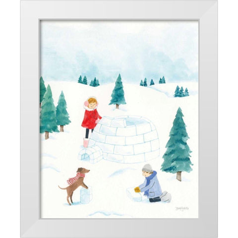 Winter Scene I White Modern Wood Framed Art Print by Jackson, Jenaya