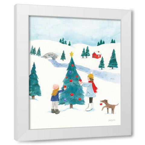Winter Scene II White Modern Wood Framed Art Print by Jackson, Jenaya