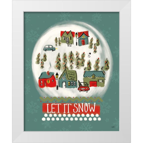 Winter Village III White Modern Wood Framed Art Print by York, Leah