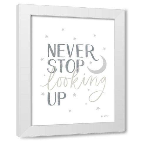 Little Child I White Modern Wood Framed Art Print by Thorns, Becky