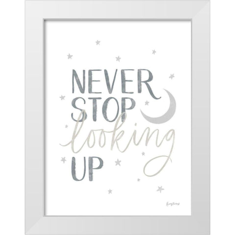 Little Child I White Modern Wood Framed Art Print by Thorns, Becky