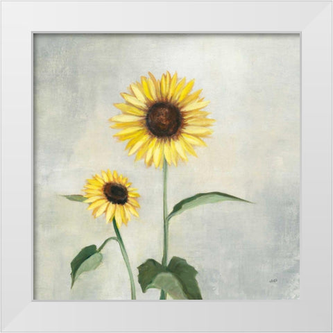 Sunny Blooms I White Modern Wood Framed Art Print by Purinton, Julia