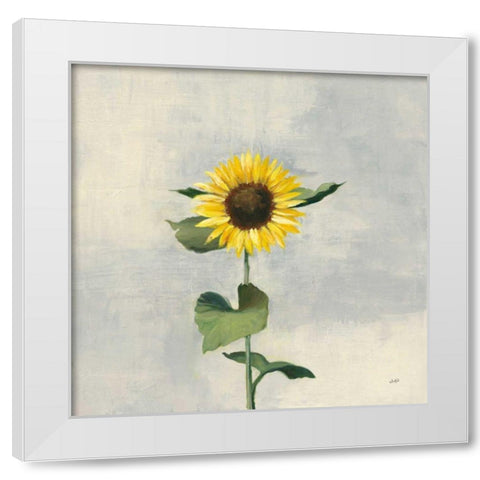 Sunny Blooms II White Modern Wood Framed Art Print by Purinton, Julia