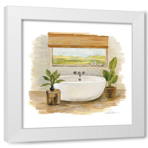 Sunny Spa II White Modern Wood Framed Art Print by Vassileva, Silvia
