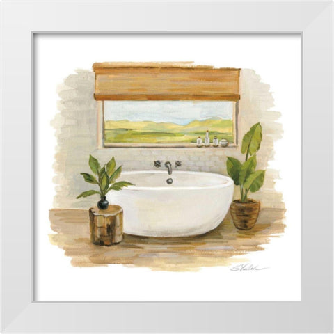Sunny Spa II White Modern Wood Framed Art Print by Vassileva, Silvia