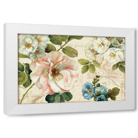 Les Jardin I White Modern Wood Framed Art Print by Audit, Lisa