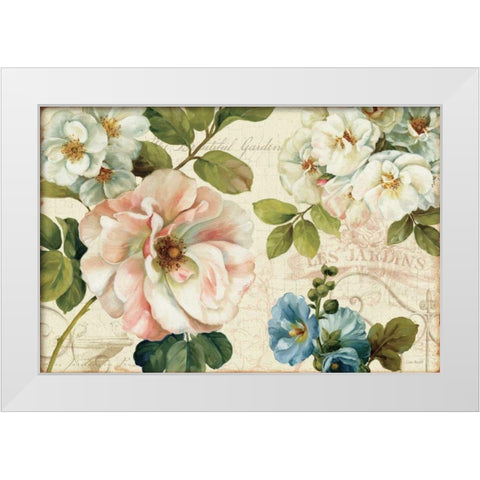 Les Jardin I White Modern Wood Framed Art Print by Audit, Lisa