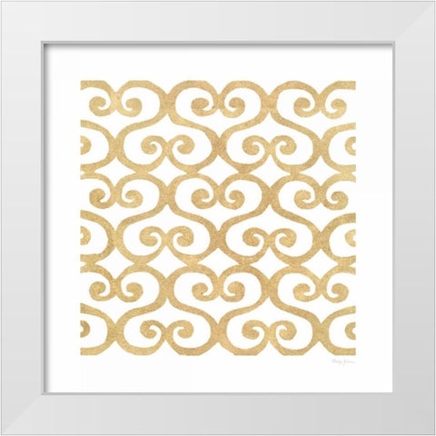 Simply Elegant VI White Modern Wood Framed Art Print by Green, Nancy