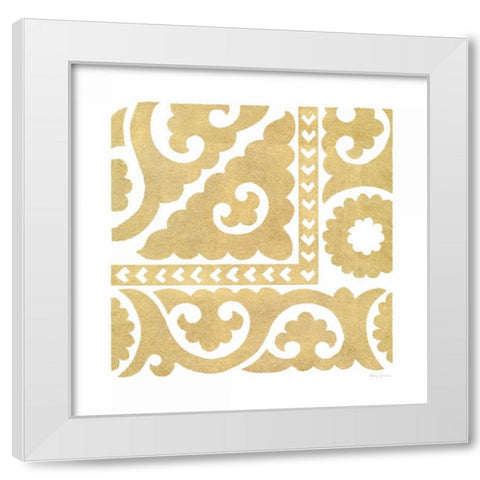 Simply Elegant IX White Modern Wood Framed Art Print by Green, Nancy