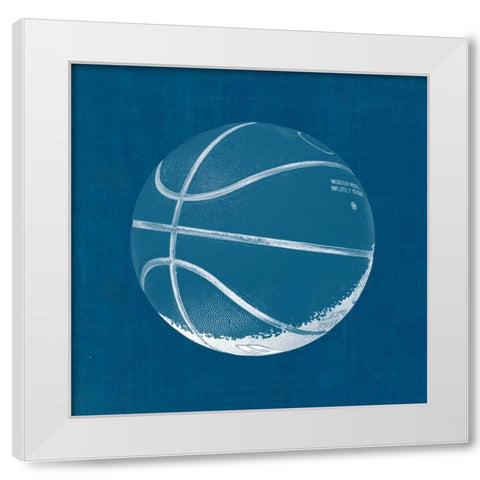 Ball Four Blueprint IV White Modern Wood Framed Art Print by Wild Apple Portfolio