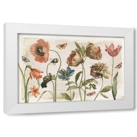 Antiquarian Blooms I White Modern Wood Framed Art Print by Pertiet, Katie