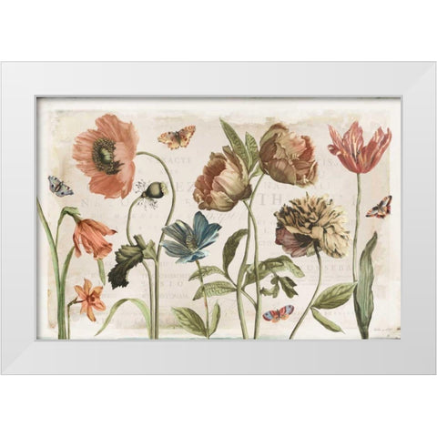Antiquarian Blooms I White Modern Wood Framed Art Print by Pertiet, Katie