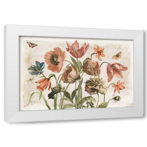 Antiquarian Blooms II White Modern Wood Framed Art Print by Pertiet, Katie
