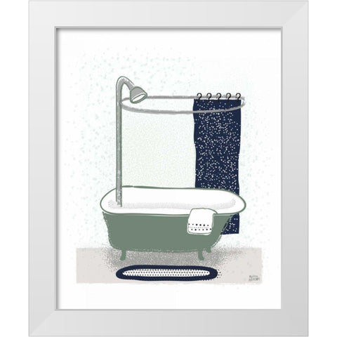 Bold Bath I BG White Modern Wood Framed Art Print by Averinos, Melissa