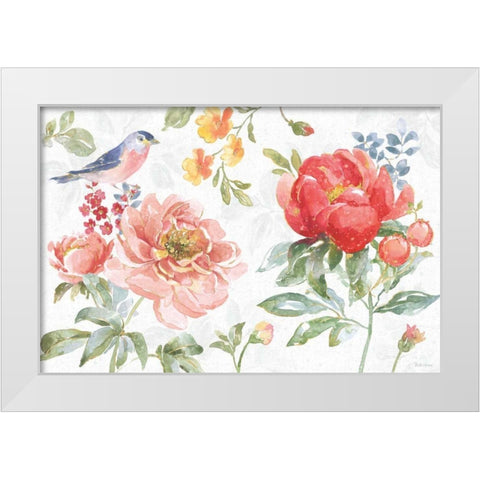 Floral Focus I White Modern Wood Framed Art Print by Grove, Beth