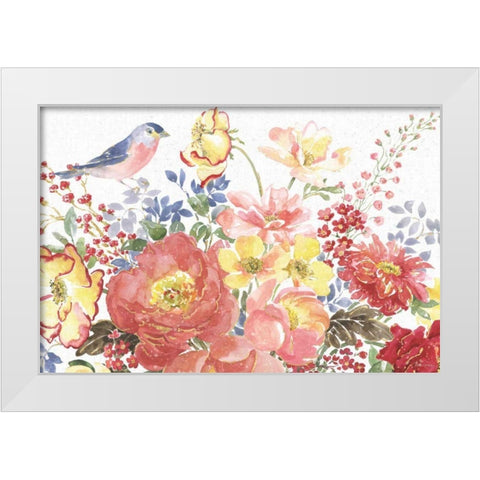 Floral Focus II White Modern Wood Framed Art Print by Grove, Beth