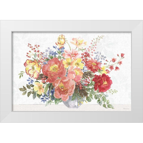 Floral Focus V White Modern Wood Framed Art Print by Grove, Beth