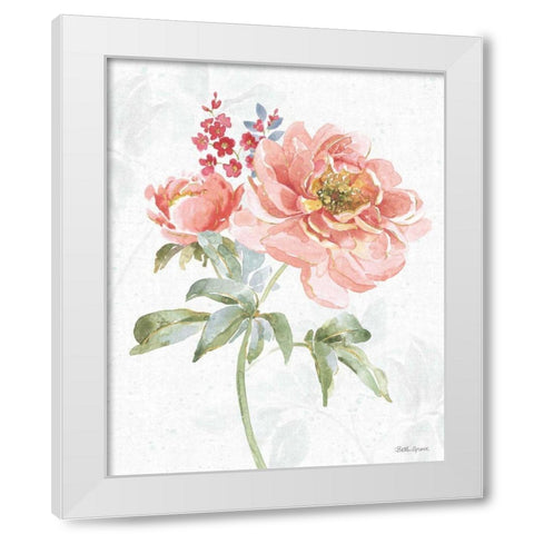 Floral Focus VI White Modern Wood Framed Art Print by Grove, Beth