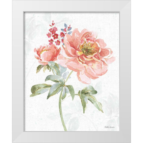 Floral Focus VI White Modern Wood Framed Art Print by Grove, Beth