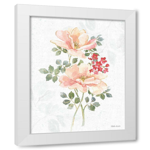 Floral Focus VIII White Modern Wood Framed Art Print by Grove, Beth