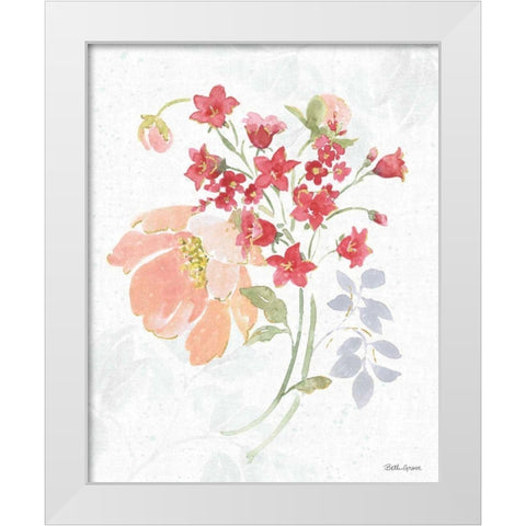 Floral Focus IX White Modern Wood Framed Art Print by Grove, Beth