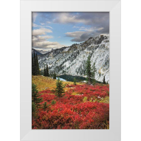 Lake Ann North Cascades White Modern Wood Framed Art Print by Majchrowicz, Alan