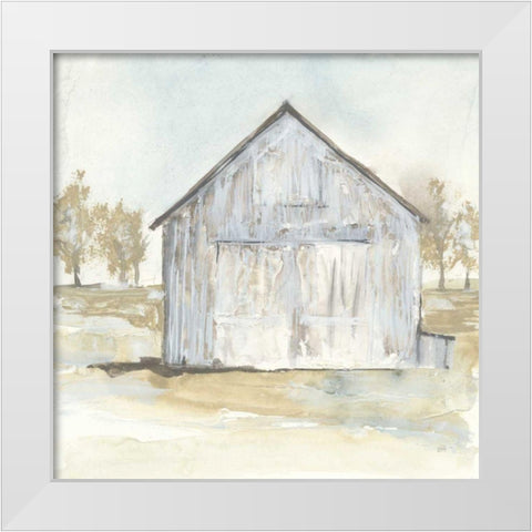 White Barn I White Modern Wood Framed Art Print by Paschke, Chris