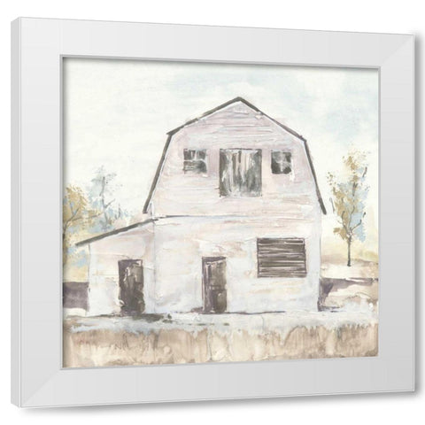 White Barn VI White Modern Wood Framed Art Print by Paschke, Chris