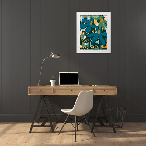 Color Your Life White Modern Wood Framed Art Print by Gallagher, Megan