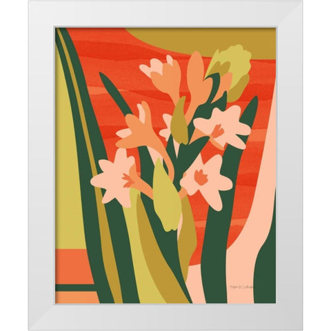 Intermingle White Modern Wood Framed Art Print by Gallagher, Megan