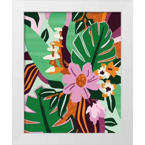 Wildflowers White Modern Wood Framed Art Print by Gallagher, Megan