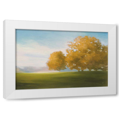Autumn Glow Gold White Modern Wood Framed Art Print by Purinton, Julia