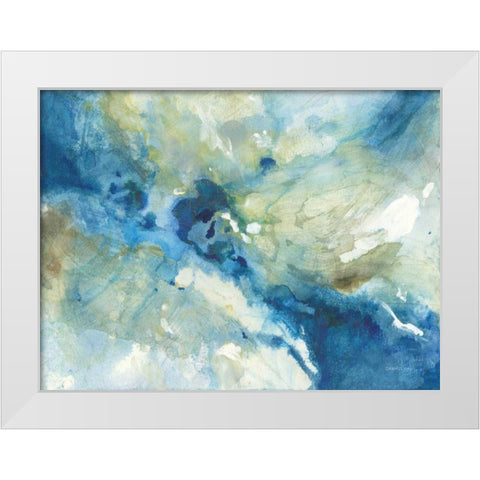 Slipstream White Modern Wood Framed Art Print by Nai, Danhui