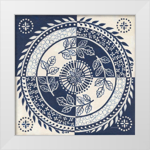 Hemma II White Modern Wood Framed Art Print by Lovell, Kathrine
