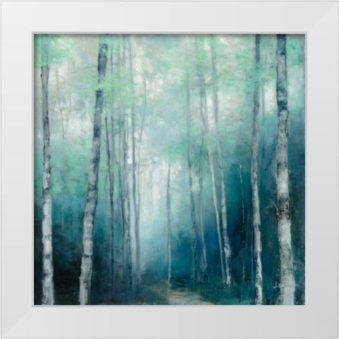 To the Woods White Modern Wood Framed Art Print by Purinton, Julia
