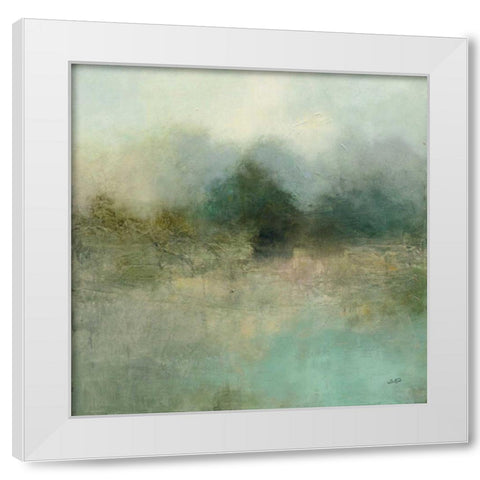 Solitude White Modern Wood Framed Art Print by Purinton, Julia