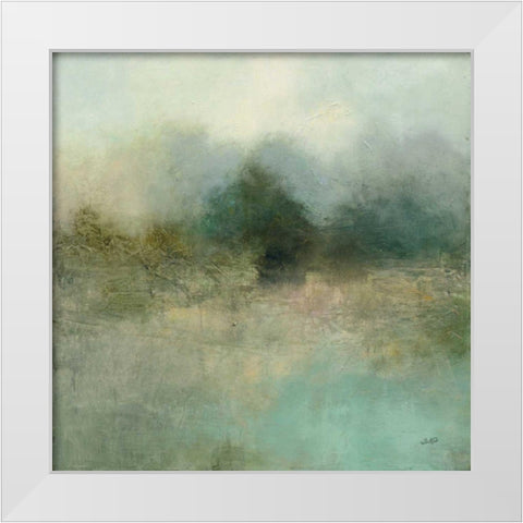 Solitude White Modern Wood Framed Art Print by Purinton, Julia