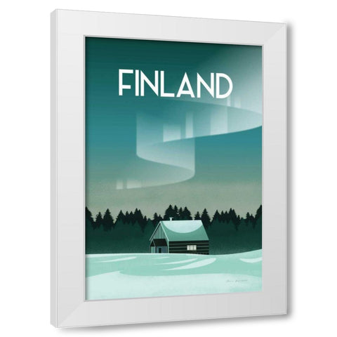 Finland I White Modern Wood Framed Art Print by Escalante, Omar