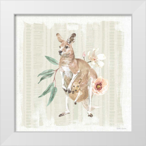 Aussie Love V White Modern Wood Framed Art Print by Grove, Beth