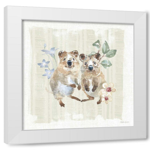 Aussie Love VI White Modern Wood Framed Art Print by Grove, Beth