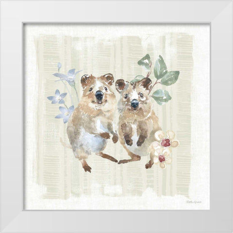 Aussie Love VI White Modern Wood Framed Art Print by Grove, Beth