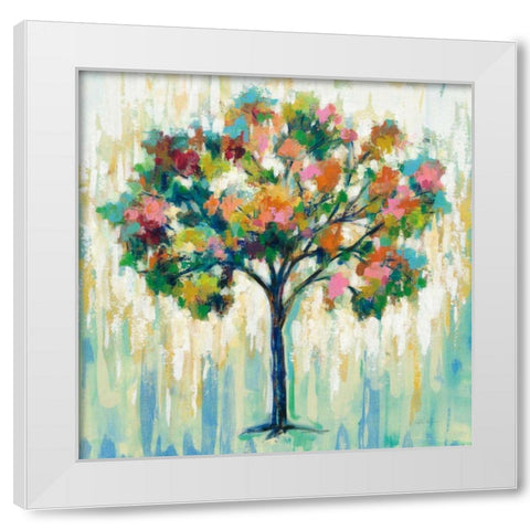 Blooming Tree White Modern Wood Framed Art Print by Vassileva, Silvia