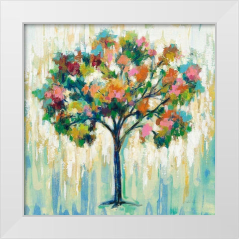 Blooming Tree White Modern Wood Framed Art Print by Vassileva, Silvia
